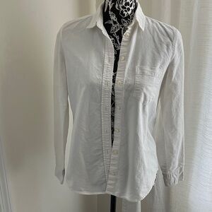 J. Crew Classic White Button Down Shirt